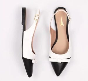 Sapatilha preta e branco